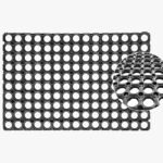 Karpet keset karet anti slip untuk pintu masuk rumah dan kantor